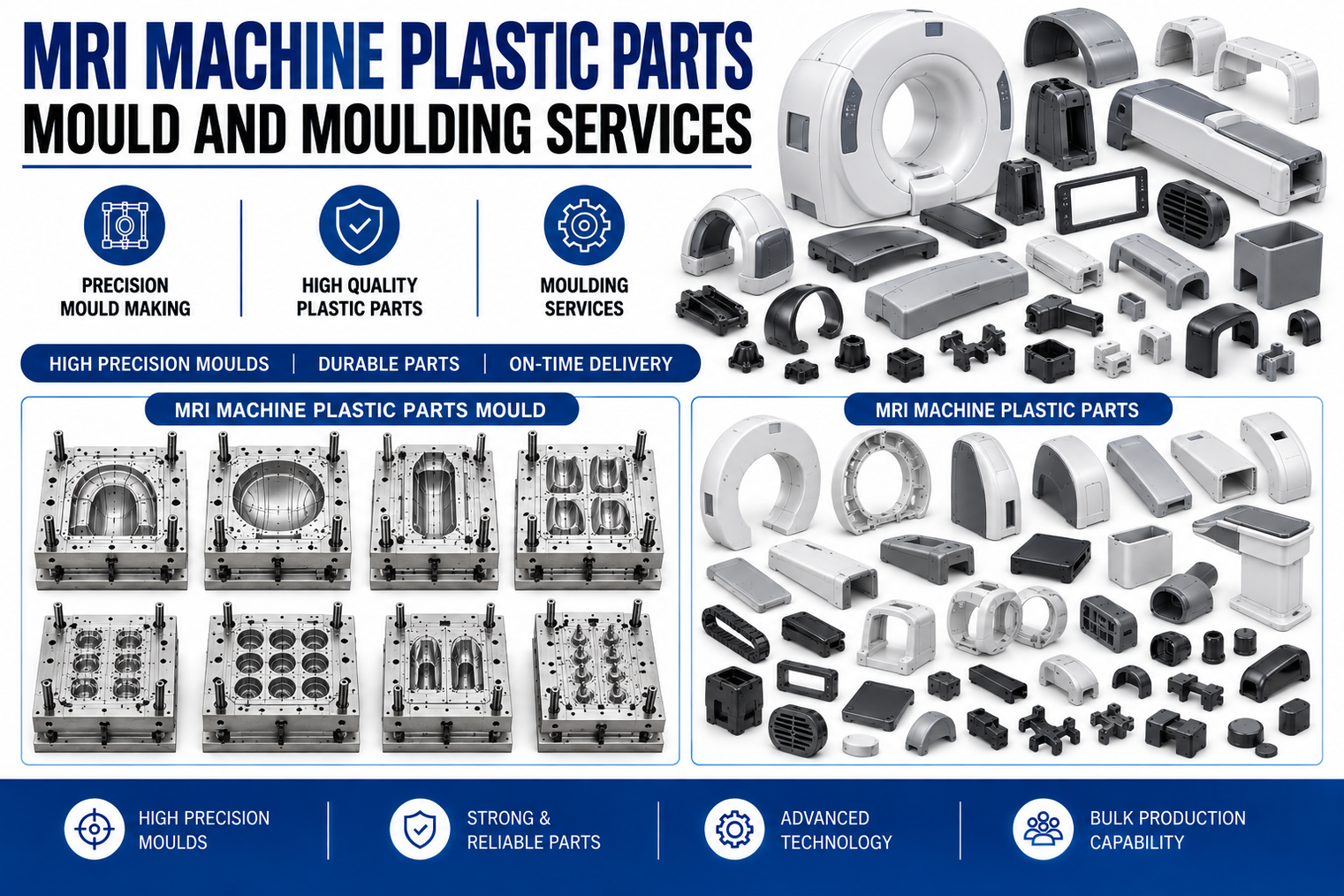 MRI Machine Plastic Parts Mould and Moulding Services