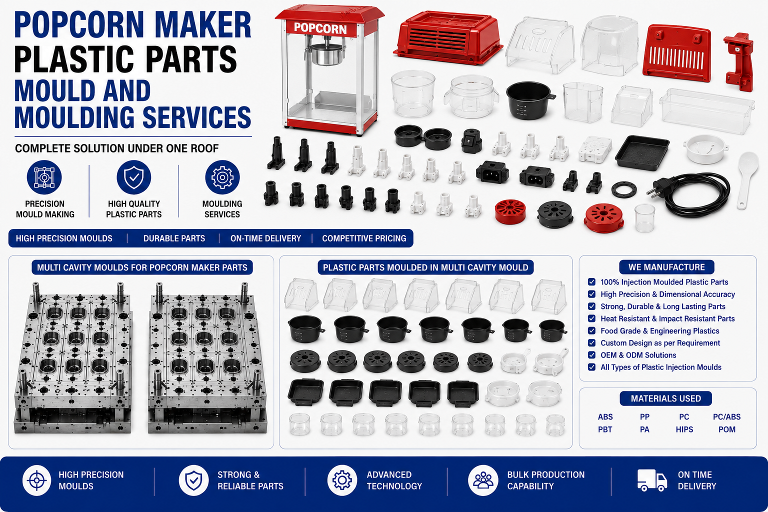 Popcorn Maker Plastic Parts Mould and Moulding Services