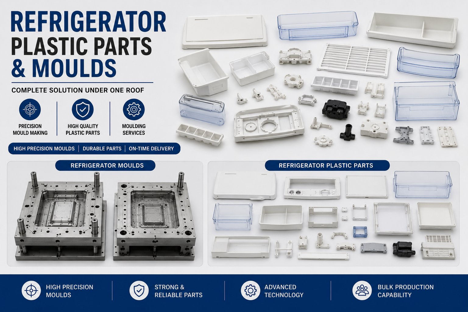 Refrigerator Plastic Parts and Moulds
