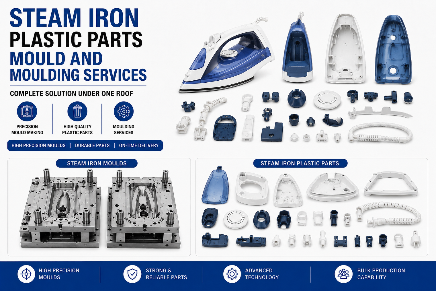 Steam Iron Plastic Parts Mould and Moulding Services
