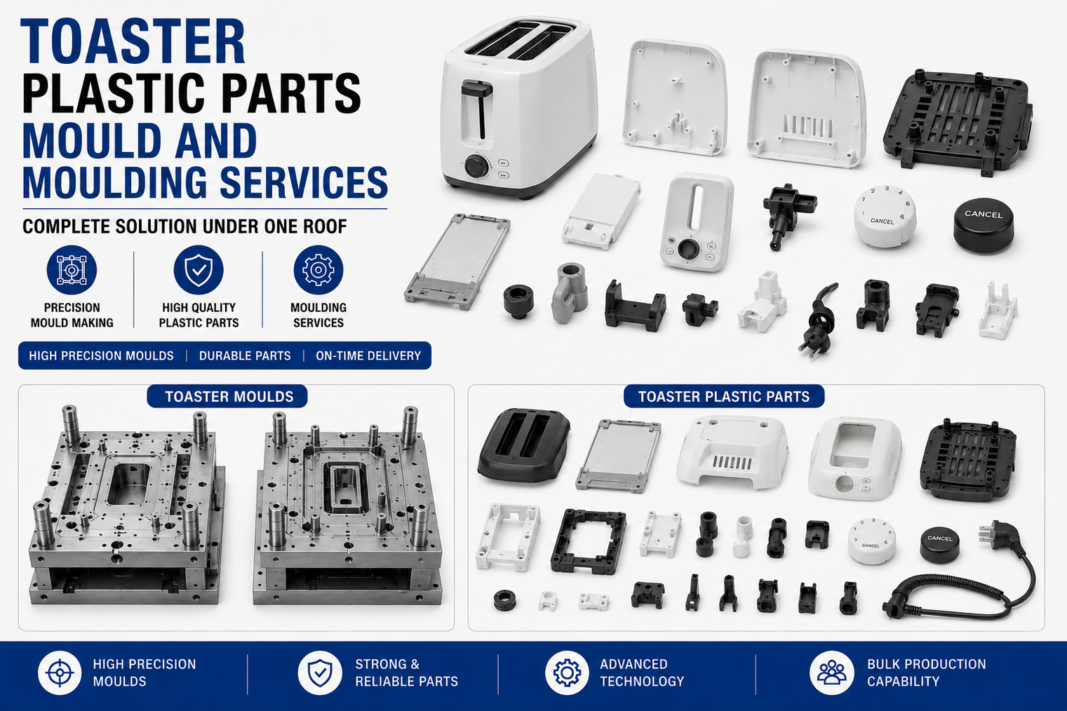 Toaster Plastic Parts Mould and Moulding Services