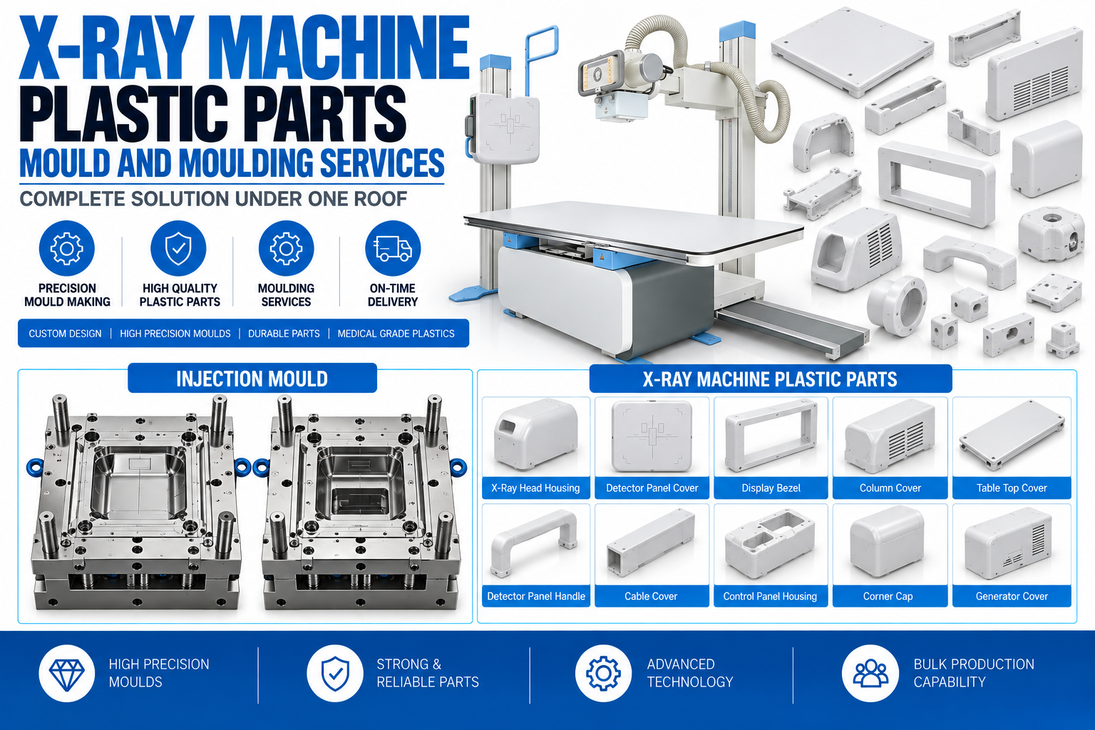 X-Ray Machine Plastic Parts Mould and Moulding Services